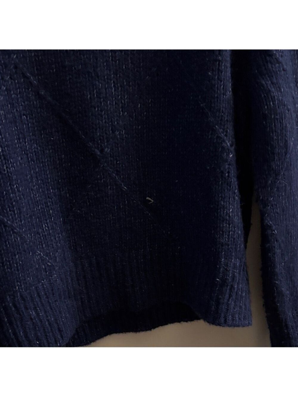 Navy Blue Women's Sweater - Picture 3 of 5